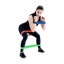 Pilates Direnç Lastiği Seti 5 Adet Yeşil