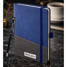 Bk Gift Kişiye Özel Mavi Termo Deri Defter Ve Touchpen Kalem Seti -18, Kurumsal Ve Özel Hediye, Yeni İş Hediyesi Kobitmeyencom36089 Bk Gift