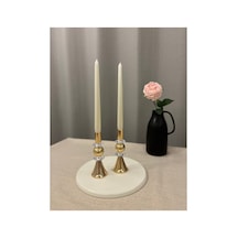 Gold Rengi Queen Crystal 2'li Şamdan&mumluk Seti Gold - 830066825 Gold