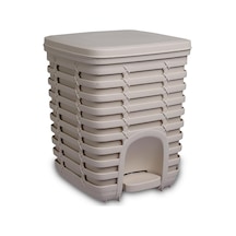 Palm Pedallı Çöp Kovası 9 Lt - Bej M-e54-09