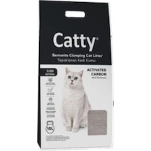 Catty Aktif Karbonlu Bentonit Kedi Kumu Mükemmel Topaklaşma ve Koku Kontrolü 10 L