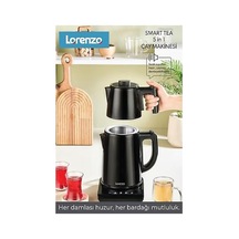 Lorenzo Smart Tea 5 İn 1 Konuşan Çay Makinesi Siyah