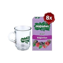Doğadan Böğürtlenli Karışık Meyve Çayı 20' Li Ve Doğadan Cam Bardak Hediyeli