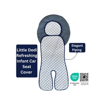 Iceberg Yenilikçi Araba Koltuğu Astarı, Bebek Essentials, Iceberg 4d Kumaş Soğutma Etkisi, Çıkarılabilir Baş Yastığı, Hızlı Kuruma, Çoğu Emniyet Kemeri Sistemine Uygun Mavi