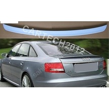 Audi A6 C6 Bagaj Üstü Spoiler Parlak Siyah Boyalı Policarbondur