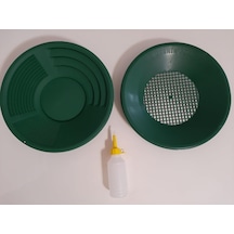 İn Mekanik Gold Pan Altın Eleme Tavası 1 Pan - 1 Pan Üstü Elek - 1 Vakum Pompa Yeşil Diğer