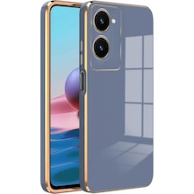 Vivo Y18 Uyumlu Kılıf Volet Silikon - Mavi