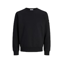 Jack & Jones Jack&jones 12298440 Jjcleveland Sweat Crewneck Black Erkek Sweatshirt Siyah