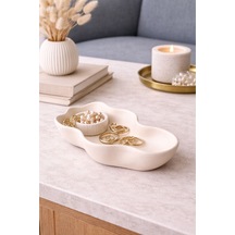 Asimetrik Kenarlı Dalgalı Beton Kase