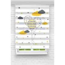 Perdeoutlet38 Baskılı Renkli Sarı Balon Dijital Baskılı Zebra Perde-cocuk Odası-stor Perde Model:tyc0b7806b29e74a9479ee300 Çok Renkli