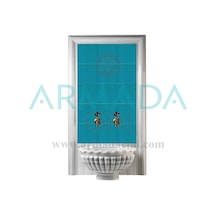 Armada Çini 60X100 CM Ac 24 Turkuaz Serigraf Türk Hamamı Pano