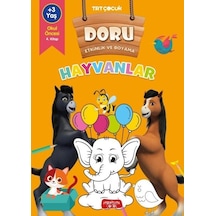 TRT Çocuk - Hayvanlar - Doru Etkinlik ve Boyama- Yediveren Çocuk