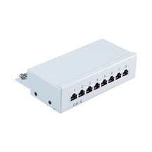 Cat6 8 Port Patchpanel, Beyaz