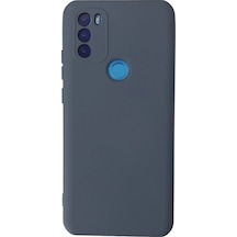 General Mobile Gm 21 Plus Kılıf Nano İçi Kadife Silikon - Gri Diğer