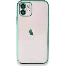 Apple iPhone  Uyumlu,  12 Kılıf Razer Lensli Silikon - Yeşil