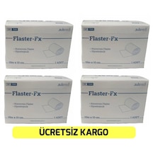 Submed Flaster-Fx Hipoalerjenik Esnek Fix Flaster 10 CM x 10 M 4 Adet