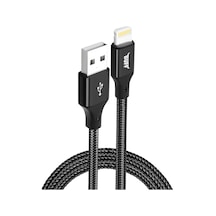 Buff Bl71 Usb Lightning 2.4a 1.2m Data Ve Şarj Kablosu Siyah