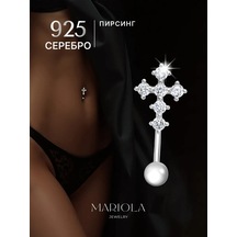 Marıola 925 Gümüş Göbek Piercingі 428942296 Gri