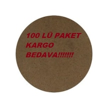 33 Cm Çap Daire Ham Mdf 3 Mm Levha Lazer Kesim Yuvarlak Plaka Supla N11.5118