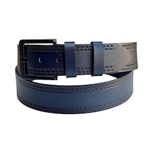 Süzer Deri 4.5 Cm. Spor Model Hakiki Deri Kenarları Dikişli Erkek Kemer Lacivert