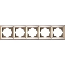 Günsan Visage Metalik Bej Beşli Çerçeve