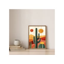 Poster Ahşap Çerçeveli Oturma Odası Salon Mutfak Dekoratif Tablo Çok Renkli - 812325582 Çok Renkli