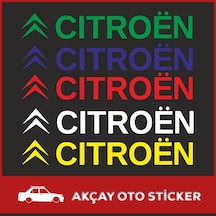2 Adet Citroen Sticker Citroen Yazısı Oto Sticker Araba Sticker
