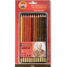 Koh-ı Noor Set Aquarel Pencils Kahverenk Line 3722 12