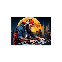Gece Kulübü Dj Hediyelik Ahşap Tablo