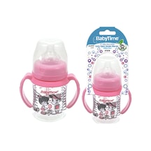 Baby Time Silikon Uçlu Geniş Ağız Kulplu Biberon 150 ml