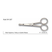 Europe Aplike Ve Nakış Makası Kıvrık Küt Uçlu No:4 10,16 Cm 40258