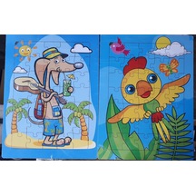 Kumtoys Ahşap Yapboz 30x40 Cm 2 Adetli Paket