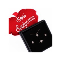 Glorria Gümüş Damla Anturaj Set (381943241)