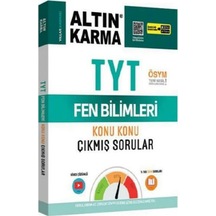 TYT Fen Bilimleri Fizik-Kimya-Biyoloji Konu Konu Çıkmış Sorular -  Altın Karma Yayınları