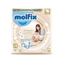 Bebek Bezi Pure&soft Maxi 4 Beden Aylık Paket 86 Adet