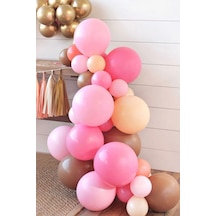 Pembe Gold Zincir Balon Set Diğer