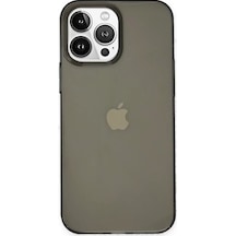 Newface Apple iPhone Uyumlu 14 Pro Kılıf Pc Sert Şeffaf Kapak - Siyah Diğer