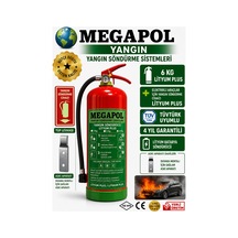 6 Kg Ledium Plus Elektrik Araç Yangın Söndürücü, Elektrikli Batarya Yangın Söndürücü,