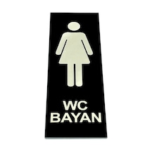 Wc Tuvalet Tabelası Bayan Kapı Yönlendirme Levhası 5 Cm X 15 Cm (418360456)
