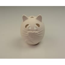 Kedi Mumluk | Boyanabilir Obje Seramik Bisküvi
