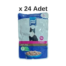 Paw Paw Jöle İçinde Biftekli Yaş Kedi Maması 85 Gr X 24 Adet