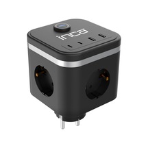 Ipw-47sy 3port 2x Usb+2x Type-c Led Tuşlu Duvar Priz-siyah Isıya Karşı Dayanıklı Kaliteli Malzeme Çocuk Koruma Özelliği Usb Giriş 220v-250v Güç Max. 3680 W