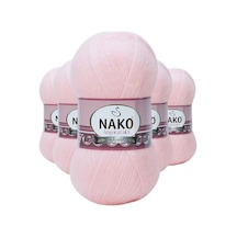 5 Adet Angora Lüks El Örgü İpi Pembe 11502