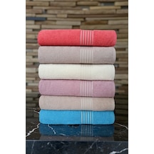 90x150 Cm Büyük Boy Banyo Havlusu 6 Lı Renkli