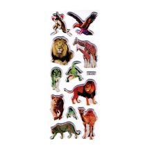 Sticker Kabartmalı Stiker Defter, Planlayıcı Etiket Orman Hayvanları Cb278 16x7 Cm