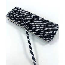 FdayAksesuar Siyah Gümüş Kordon 4 mm 1 Top 10 metre FRDY26807