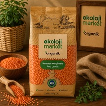 Organik Kırmızı Mercimek 750 Gr. 4'li Paket