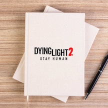 Dying Light 2 Logo Çizgisiz Kanvas Defter Krem