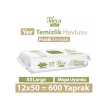 Baby Turco Doğadan Yer Temizlik Havlusu Yeşil Sabun 12 x 50'li