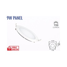 Lampist 9w Sıva Altı Slim Panel Led 4000k Beyaz Kasa